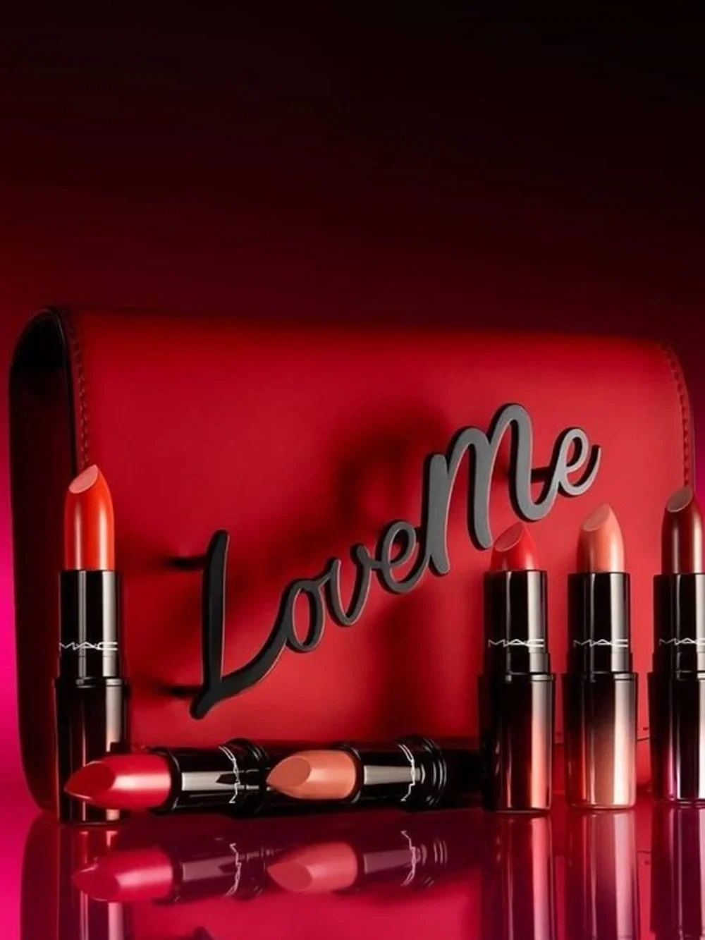 MAC Cosmetics Red 'Love Me' Clutch